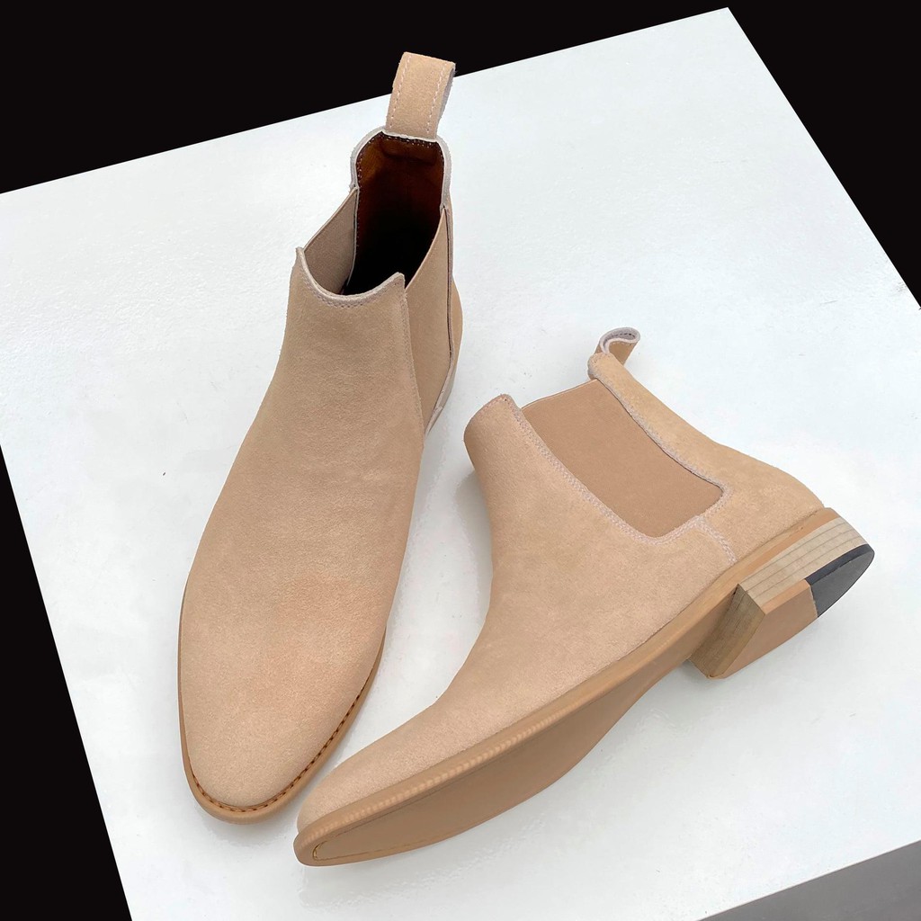 Giày Chelsea Boots thời trang nam SN062 chất liệu da lộn đế cao su chống trượt phong cách thời trang trẻ trung cá tính | BigBuy360 - bigbuy360.vn