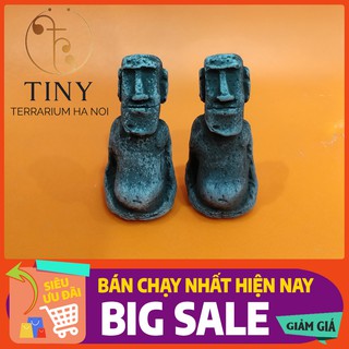 [RẺ NHẤT SÀN] Tượng đầu người trên đảo phục sinh, trang trí bể cá, bán cạn, terrarium