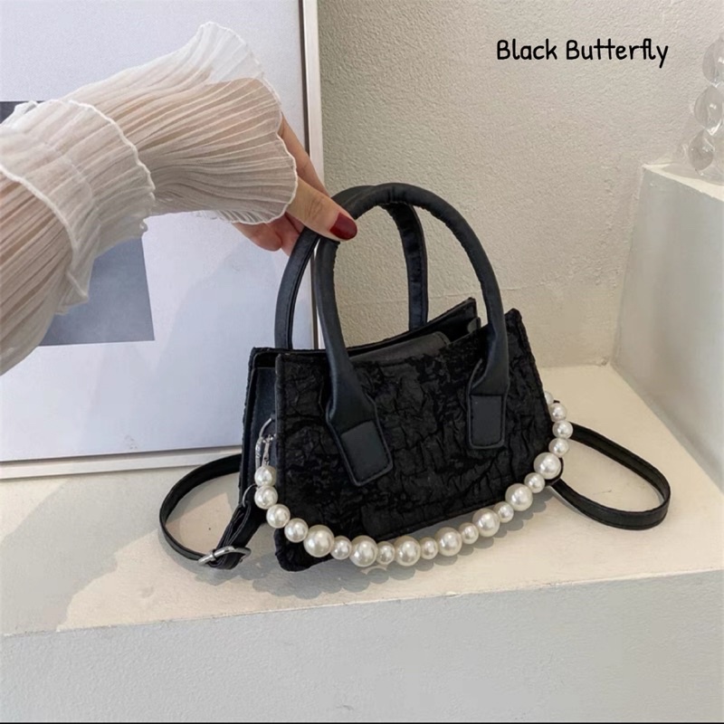 Túi đeo chéo mini vải sần Butterfly