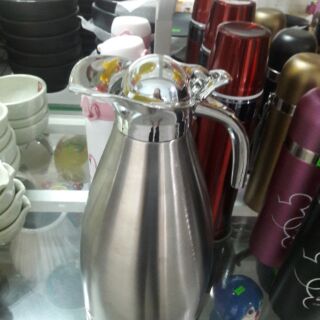 ẤM BÌNH NƯỚC INOX 2L TRẮNG (HÌNH THẬT)