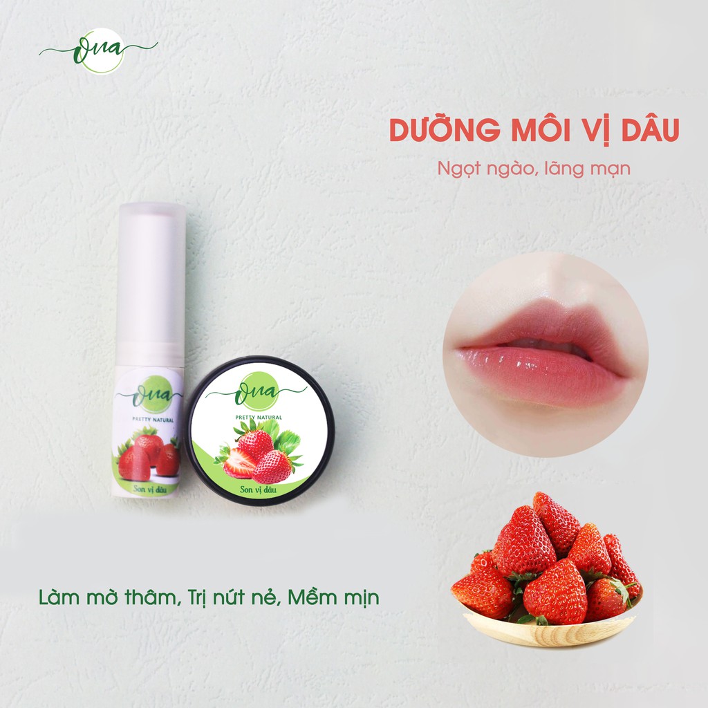SON DƯỠNG MÔI thiên nhiên ONA giúp HỒNG MÔI, MỀM MỊN VÀ MỜ THÂM sau 3-4 tuần | BigBuy360 - bigbuy360.vn