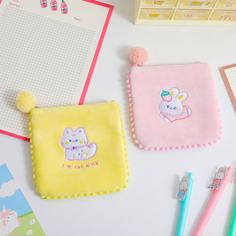 Ví Đựng Tiền / Thẻ Bằng Vải Dạ Dành Cho Nữ