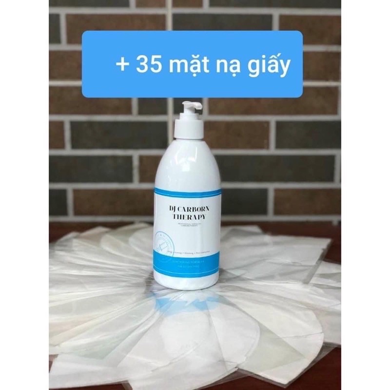 Mặt Nạ Thải Độc CO2 chai lớn 500ml và 35 miếng mặt nạ giấy