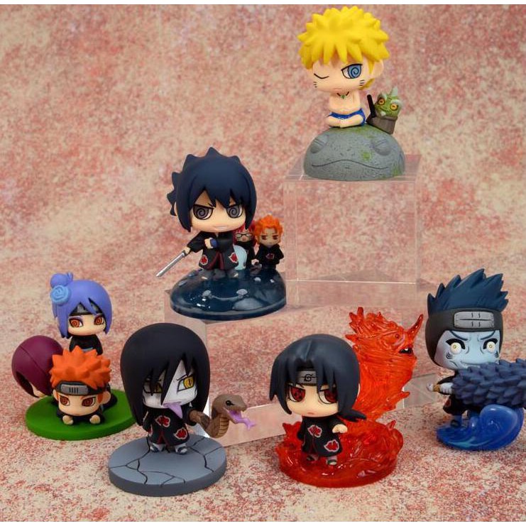 BỘ 6 MÔ HÌNH NARUTO CHIBI VĨ THÚ