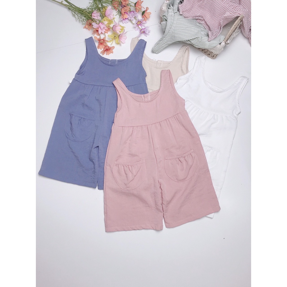 Jumpsuit sát nách cho bé gái