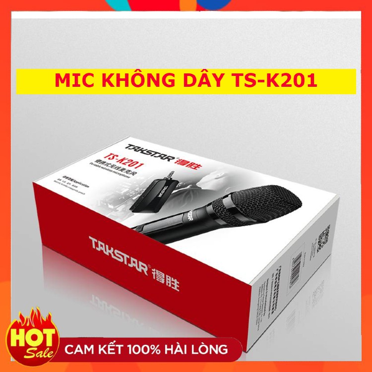 Mic Takstar TS K201 ⚡FREESHIP⚡ Không dây . Âm thanh siêu hay , phù hợp với rất nhiều suondcard thu âm livestream