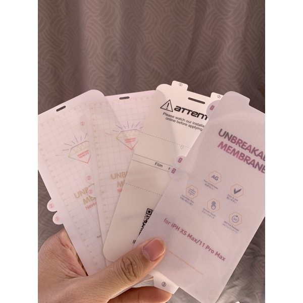 dán PPF MẶT TRƯỚC bóng + nhám full màn hình 6/ 12pr0max