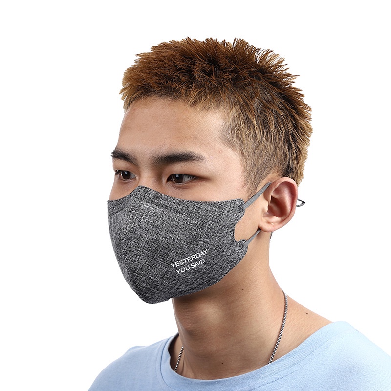 Khẩu Trang cotton 3 Lớp Chống Bụi Thoáng Khí Có Thể Giặt Tái Sử Dụng