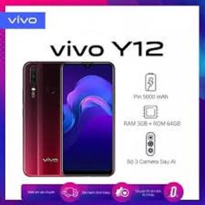 [ Rẻ Hủy Diệt ] điện thoại Vivo Y12 2sim ram 8/256G mới Chính Hãng, Màn hình 6.35inch, Camera đẹp Sắc Xảo - TNN 06