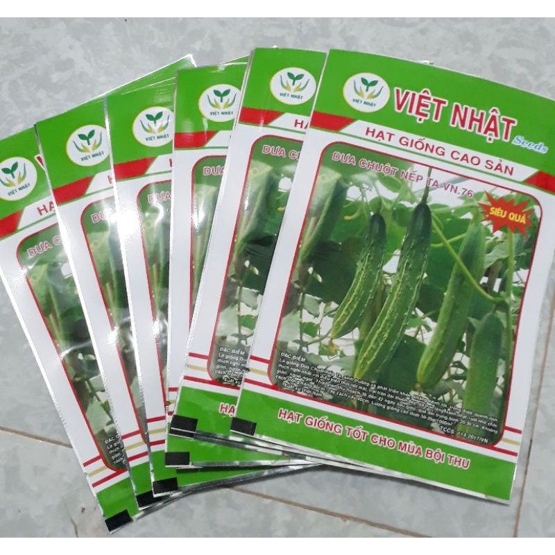 Hạt giống dưa chuột nếp ta lai VN.76 Việt Nhật Seeds gói 2g
