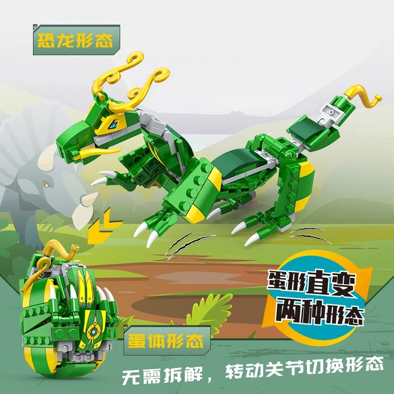 Đồ Chơi Lắp Ráp Hình Khủng Long Độc Đáo Cho Bé 3-6 Tuổi