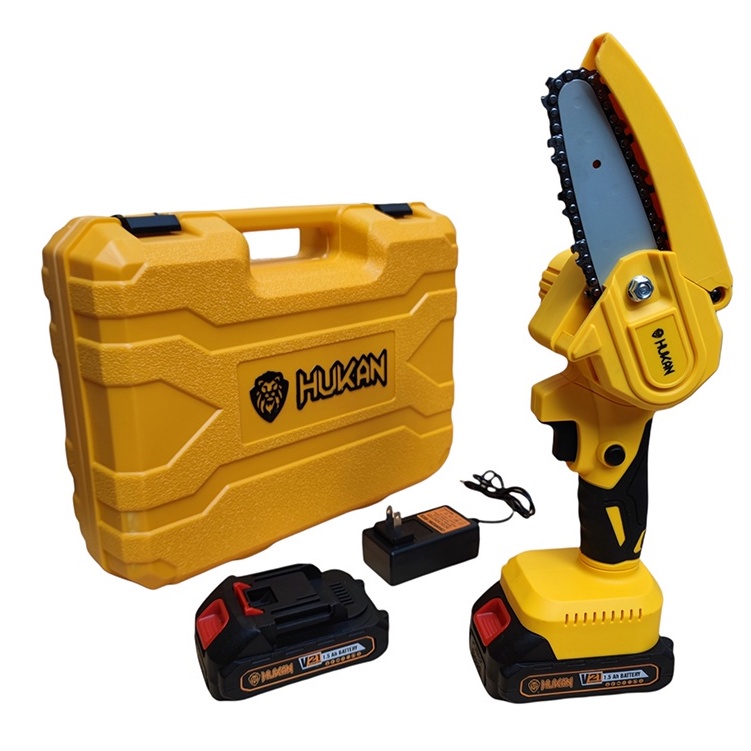 Cưa xích Hukan 21V Brushless mini động cơ nguyên khối
