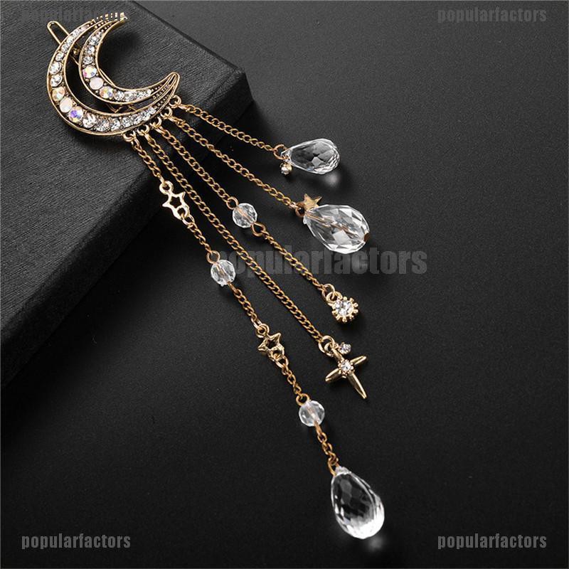 Kẹp Tóc Hình Mặt Trăng Thời Trang Thanh Lịch Cho Nữ