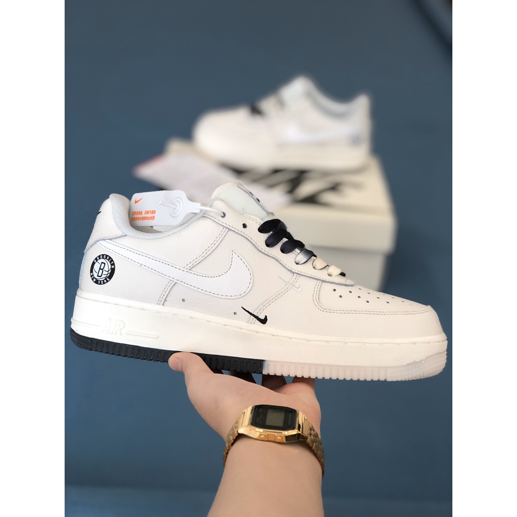 (SIEEU PHẨM ) AF1 giày thể thao air force one customer trắng sữa kem dây loang Nam Nữ ảnh thật tự chụp +freeship