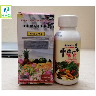 PHÂN BÓN ĐẠM CÁ NHẬT ICHIBAN (7-9-2), 100ML, PHÂN BÓN NPK ICHIBAN (7-9-2)