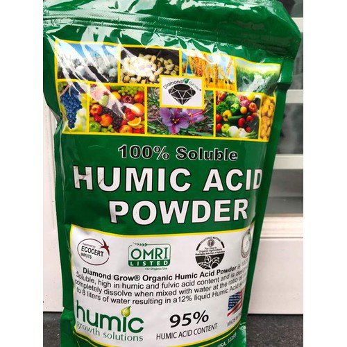 HUMIC ACID POWDER USA - Humic 95% bón vào đất hoặc tưới lên lá 1kg