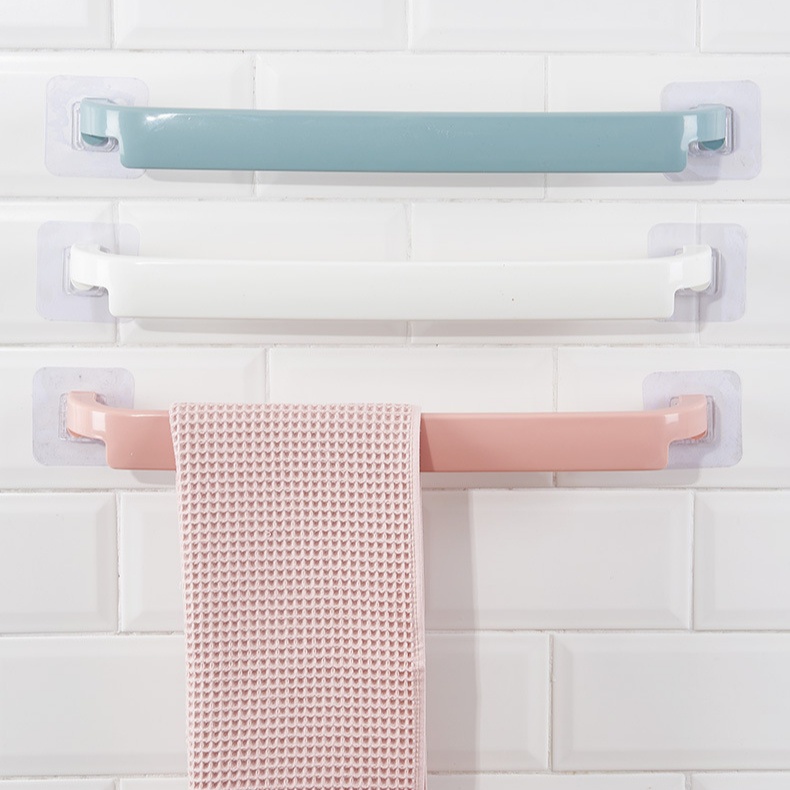 Giá treo khăn nhà tắm, thanh treo khăn mặt dán tường chắc chắn nhiều màu