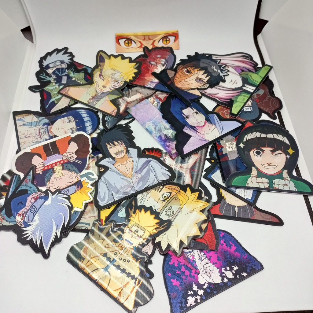 Hình dán 3D Anime Sticker Naruto dán điện thoại - laptop - ô tô chống nước 6x7 cm