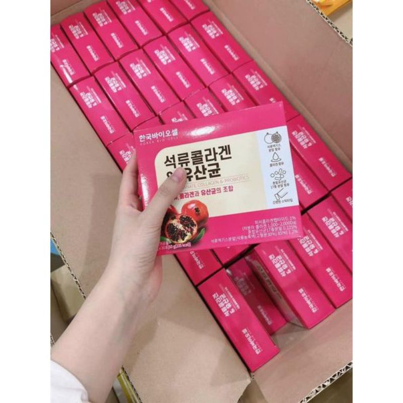 collagen lựu bio cell hàn quốc. date 2023