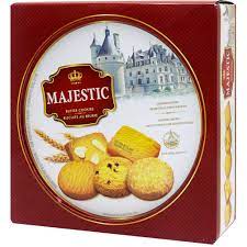 Bánh Quy Bơ Majestic Hộp Thiếc 382gr - kèm túi giấy