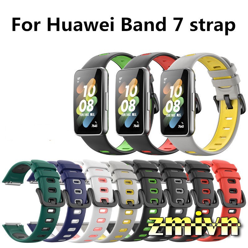 Dây Đeo Silicone Thay Thế Cho Đồng Hồ Thông Minh Huawei Band 7 (2 màu )
