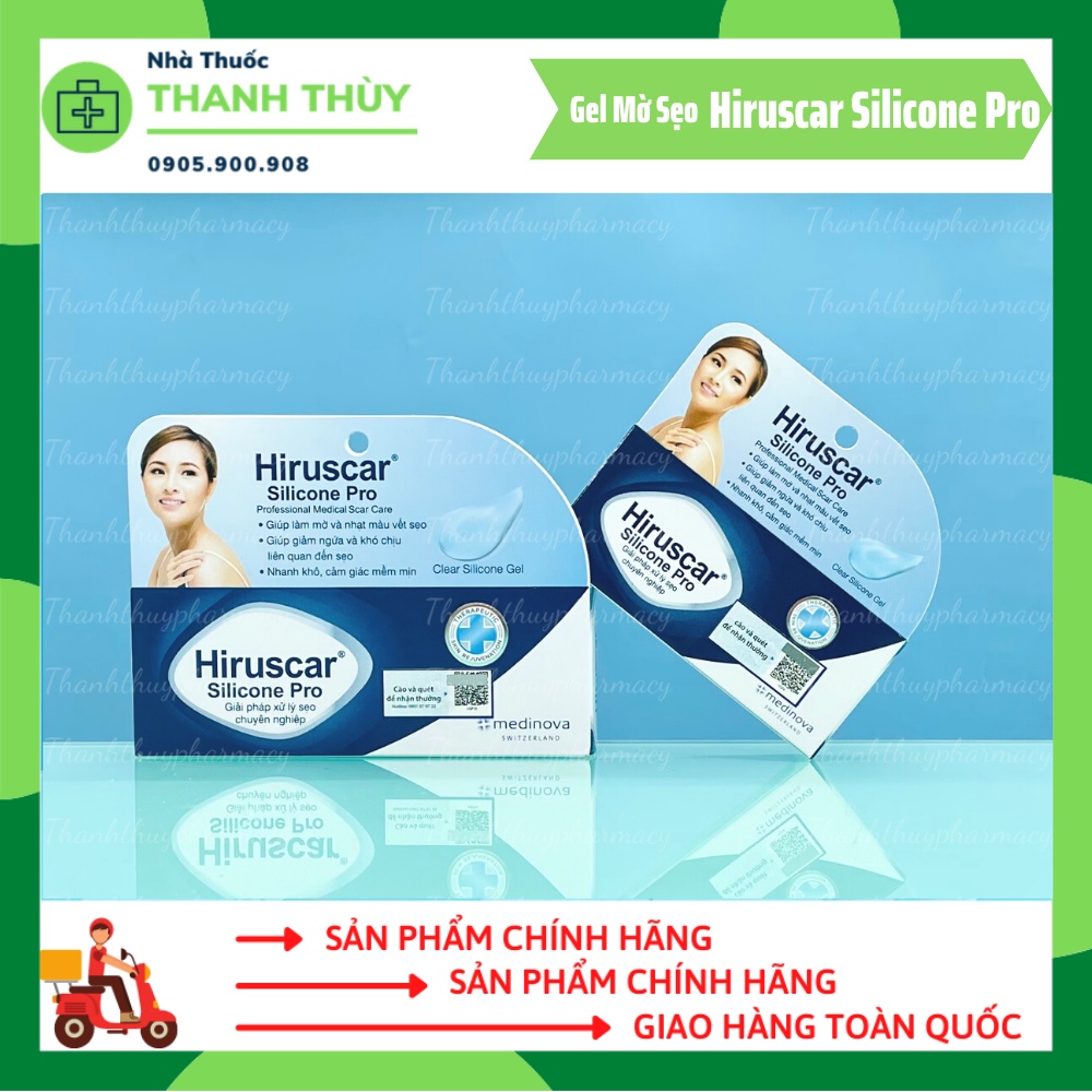 Gel Xử Lý Sẹo Mổ, To, Lồi & Phì Đại Hiruscar Silicone Pro