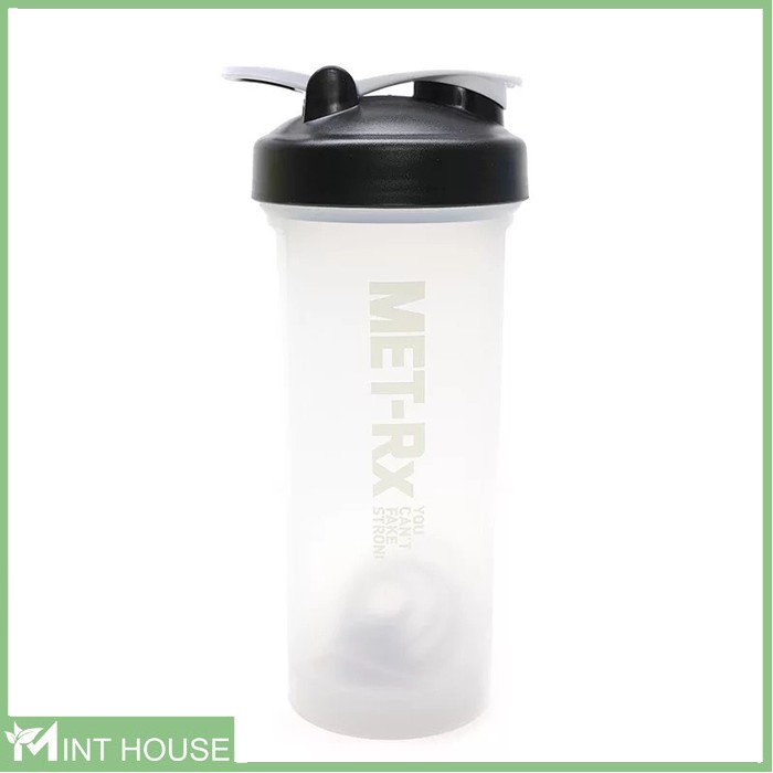 Bình lắc tập gym bình nước thể thao Shake bottle Met RX 1 Lít