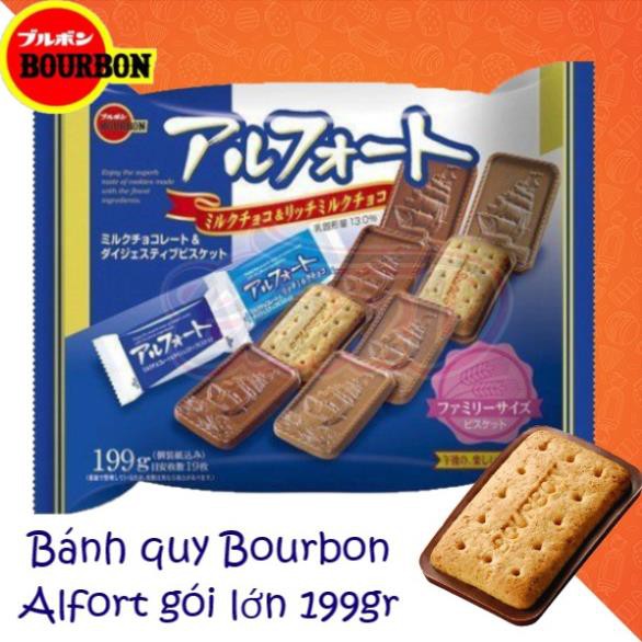 Bánh quy Bourbon Alfort gói lớn 199gr (19 bánh)