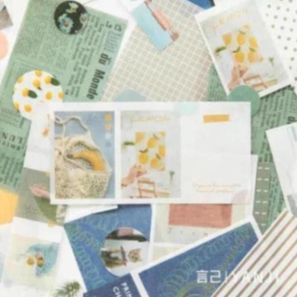 Set 40 nhãn dán giấy thủ công B-Or