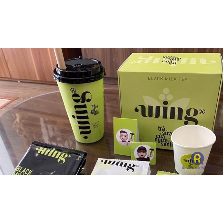 TRÀ SỮA WINGS VỊ NHÀI + VỊ HỒNG TRÀ SỮA - TRÀ SỮA WINGS TỰ PHA TRÂN CHÂU TRẮNG HỘP 5 SET