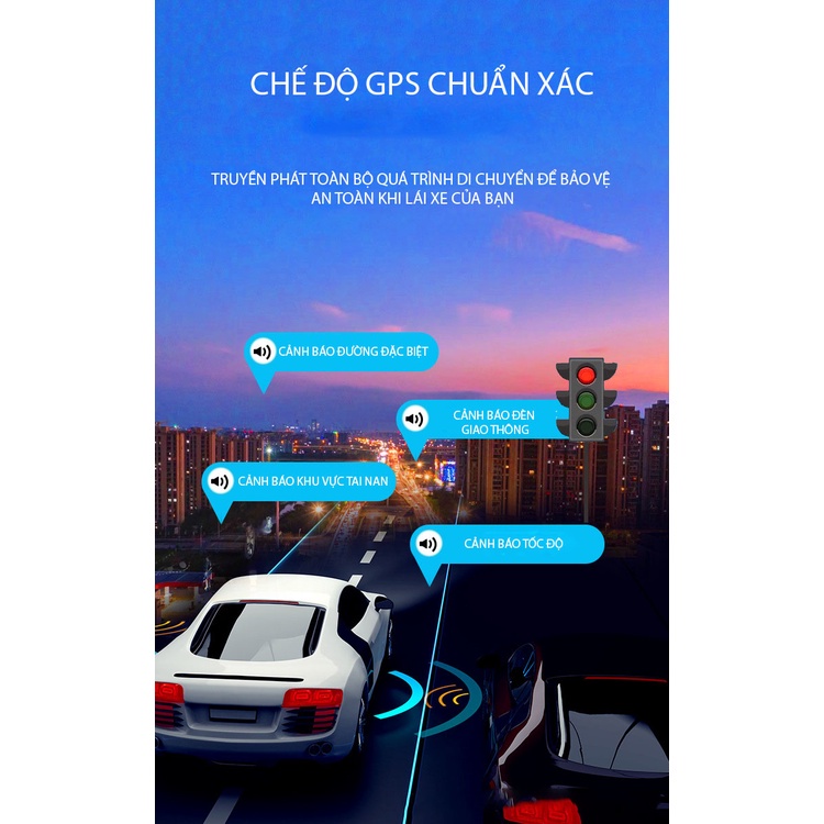Camera hành trình ô tô Xetabon G3 kết nối wifi, GPS, ghi âm tự động bảo hành 12 tháng