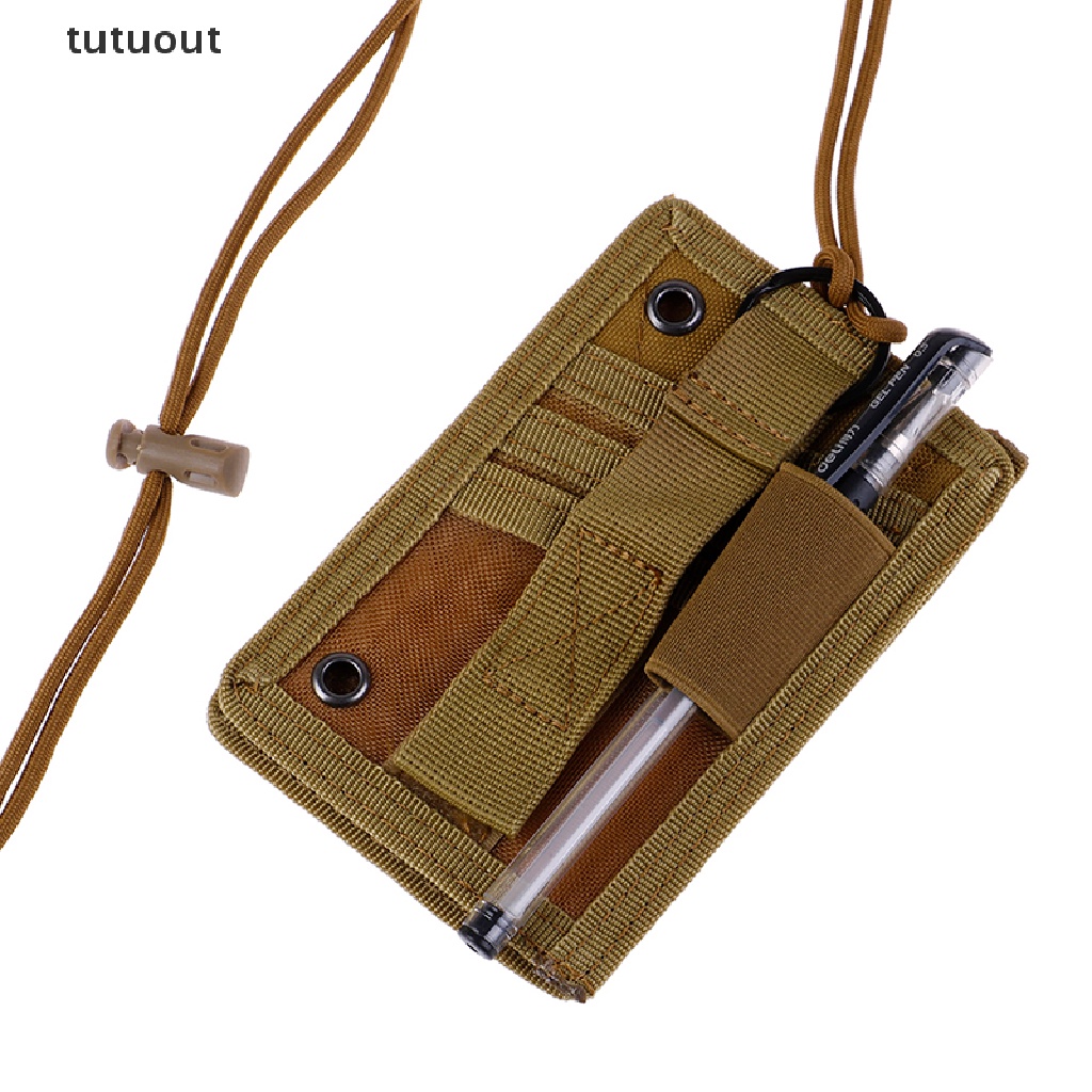 Túi vải dây rút đựng thẻ ID/ thẻ tín dụng đeo cổ tiện dụng