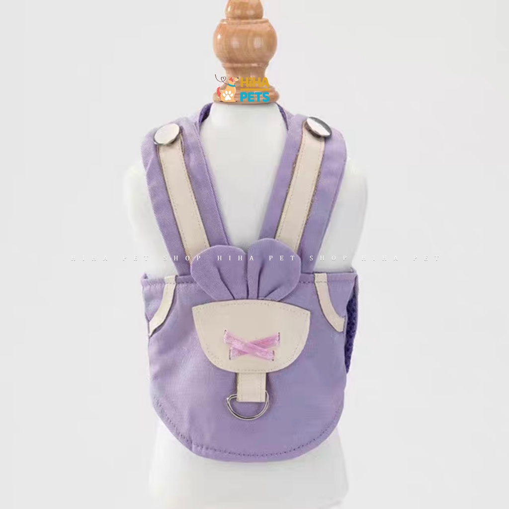 Dây Dắt Thú Cưng Dây Dắt Chó Dắt Mèo Đi Dạo Có Yếm Và Dây Kèm Cao Cấp Hihapet.