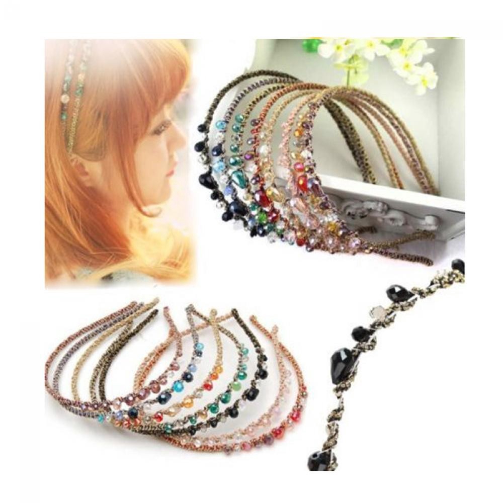 Băng-đô đính đá nữ tính phong cách