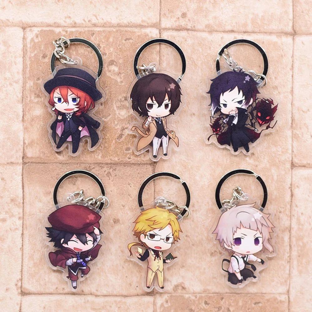 Móc Khóa Trong Suốt Hai Mặt Hình Chú Chó PEWANY Bungo Stray Dogs
