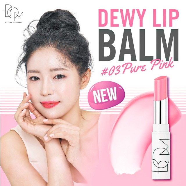 Son Dưỡng Môi Có Màu Dưỡng Ẩm Căng Bóng Cho Môi BOM Dewy Lip Balm 4.5g