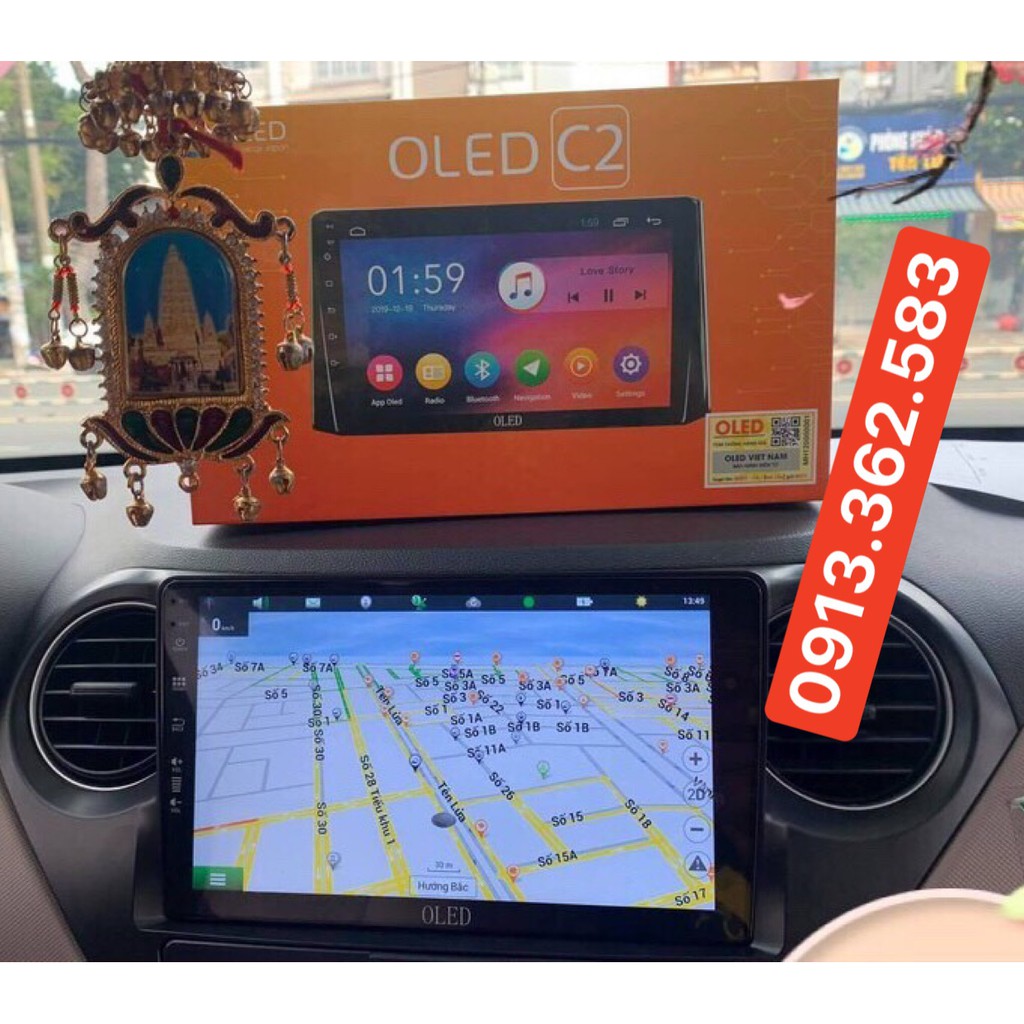 MÀN HÌNH ANDROID OLED C2 (NEW) THEO XE HUYNDAI I10 2014-2020, dvd android Hyundai I10