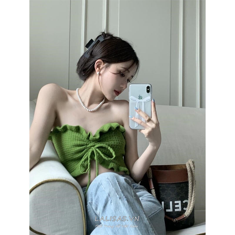 Áo Hai Dây Dệt Kim Thời Trang Quyến Rũ Dễ Phối Đồ Cho Nữ