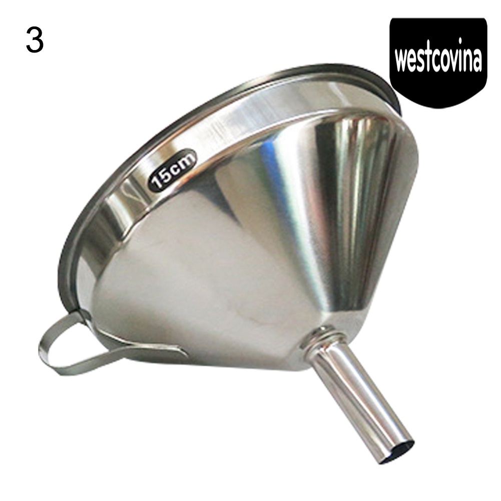 [Hot]☀ Phễu Rót Dầu Bằng Thép Không Gỉ 11 / 13 / 15cm
