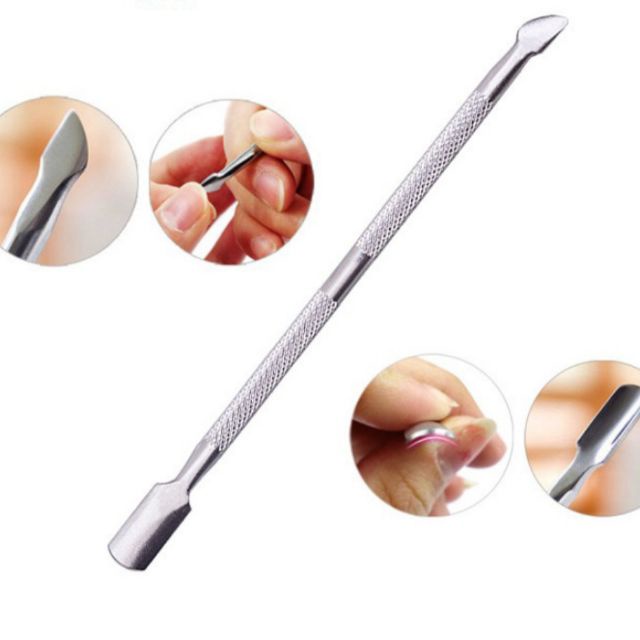 Cây đẩy da chết cây lấy khoé nail inox phụ kiện nail giá rẻ VUA SƠN AS