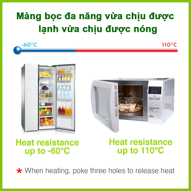 Màng bọc PE chấm đứt 30M (L) MyJae