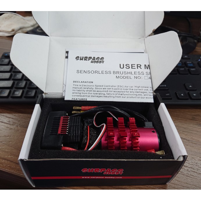 Combo ESC 60A/80A + 3660 brushless  2600KV mô tơ không chổi than Surpass hobby