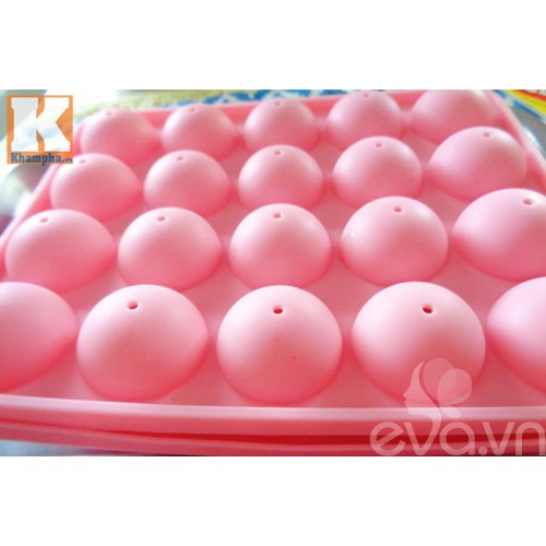 Khuôn Mochi Cake Pop 20 viên, khuôn silicon viên tròn đường kính 4cm , khuôn cake pop giọt nước