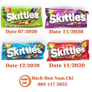 Kẹo Trái Cây Skittles Đủ 4 Mùi Vị Original Tropical Wild Berry Sour Của Mỹ
