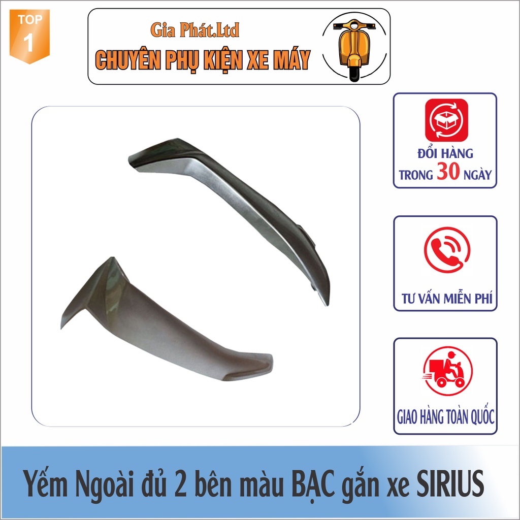 Yếm ngoài ĐỦ MÀU gắn xe SIRIUS 2005-2008 nhựa ABS bền đẹp