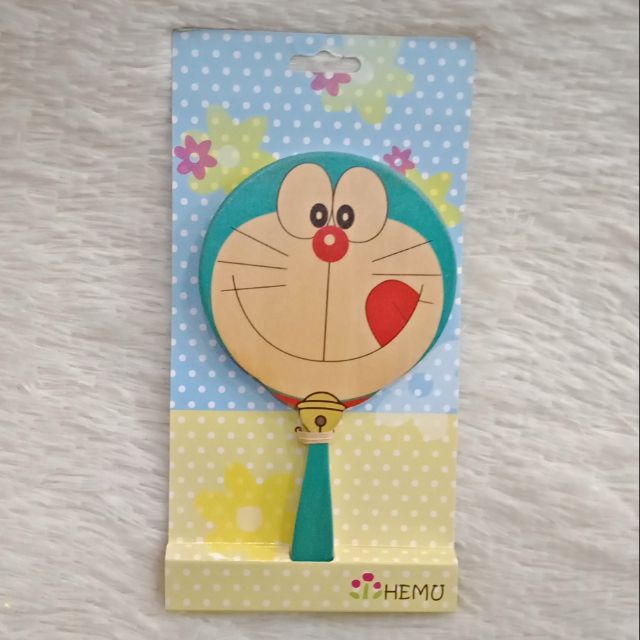 Gương cầm tay Doraemon bằng gỗ HEMU 160x89mm KJ1501