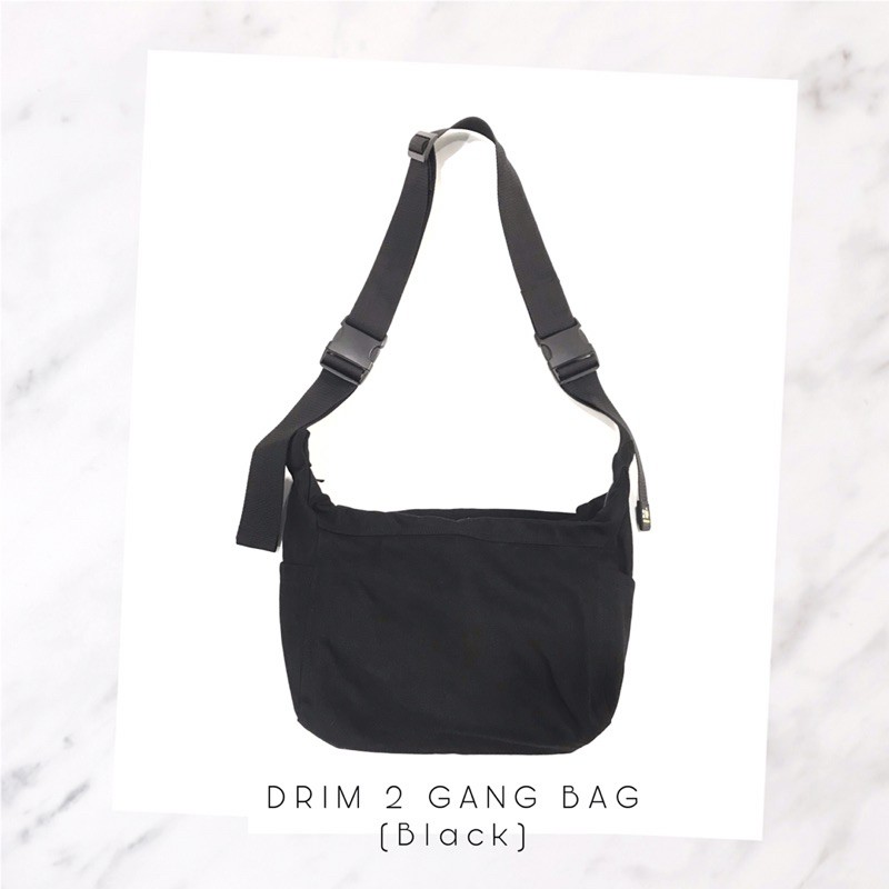 Túi Đeo Chéo nam nữ unisex Drim-2GANG black(design and made by Drimwe)