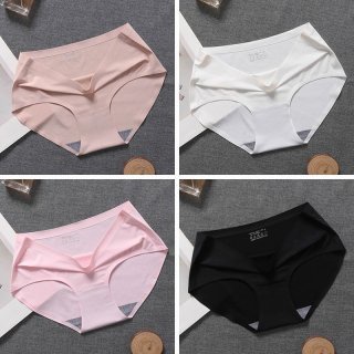 Sét 5 Quần Lót Nữ Đúc Su Đựng Túi Zip Thun Lạnh Cao Cấp Không Đường May Mềm Mại Kháng Khuẩn - Sét 5q Mã Mu Jj Lụa