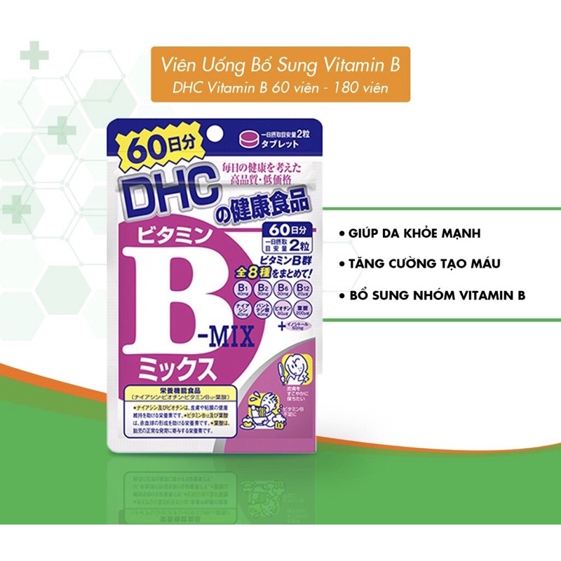 Viên Uống Vitamin B Tổng Hợp DHC Vitamin B Mix 120 Viên