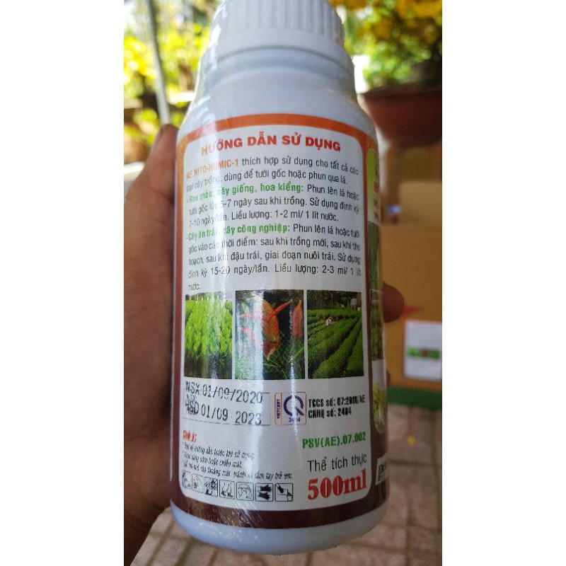 Phân Bón Lá NPK EA.NITO HUMIC Loại 500ml.